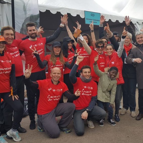 Les Coureurs du Cœur du Cabinet Bedin Immobilier pour Mécenat Chirurgie Cardiaque