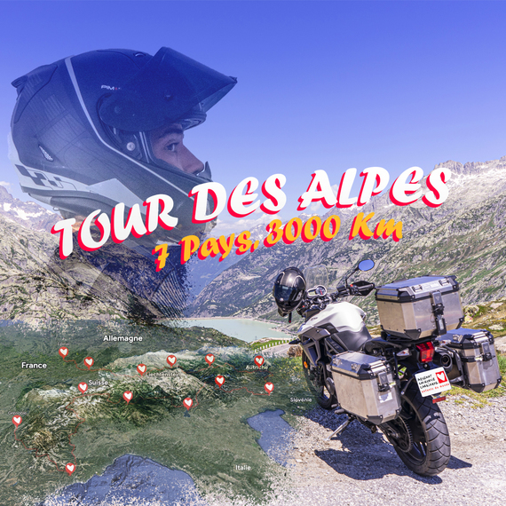Tour des Alpes à moto